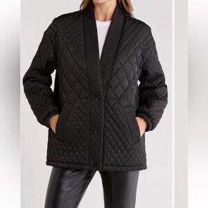 NWT Rebecca Minkoff Black Quilted Puffer Jacket